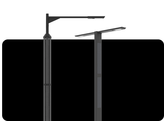 Bullard Solar parking lot and urban luminaires